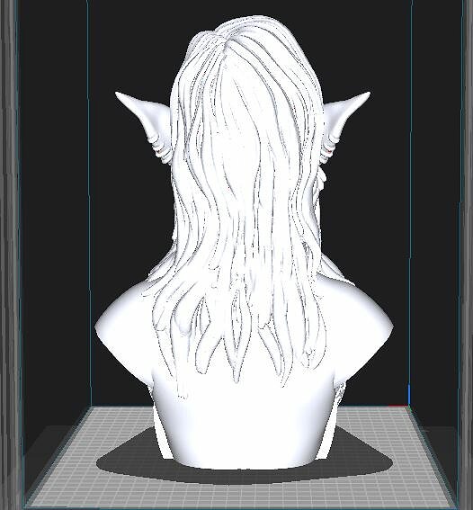 BUSTO ORCA GUAPA 3D STL Model — view 8