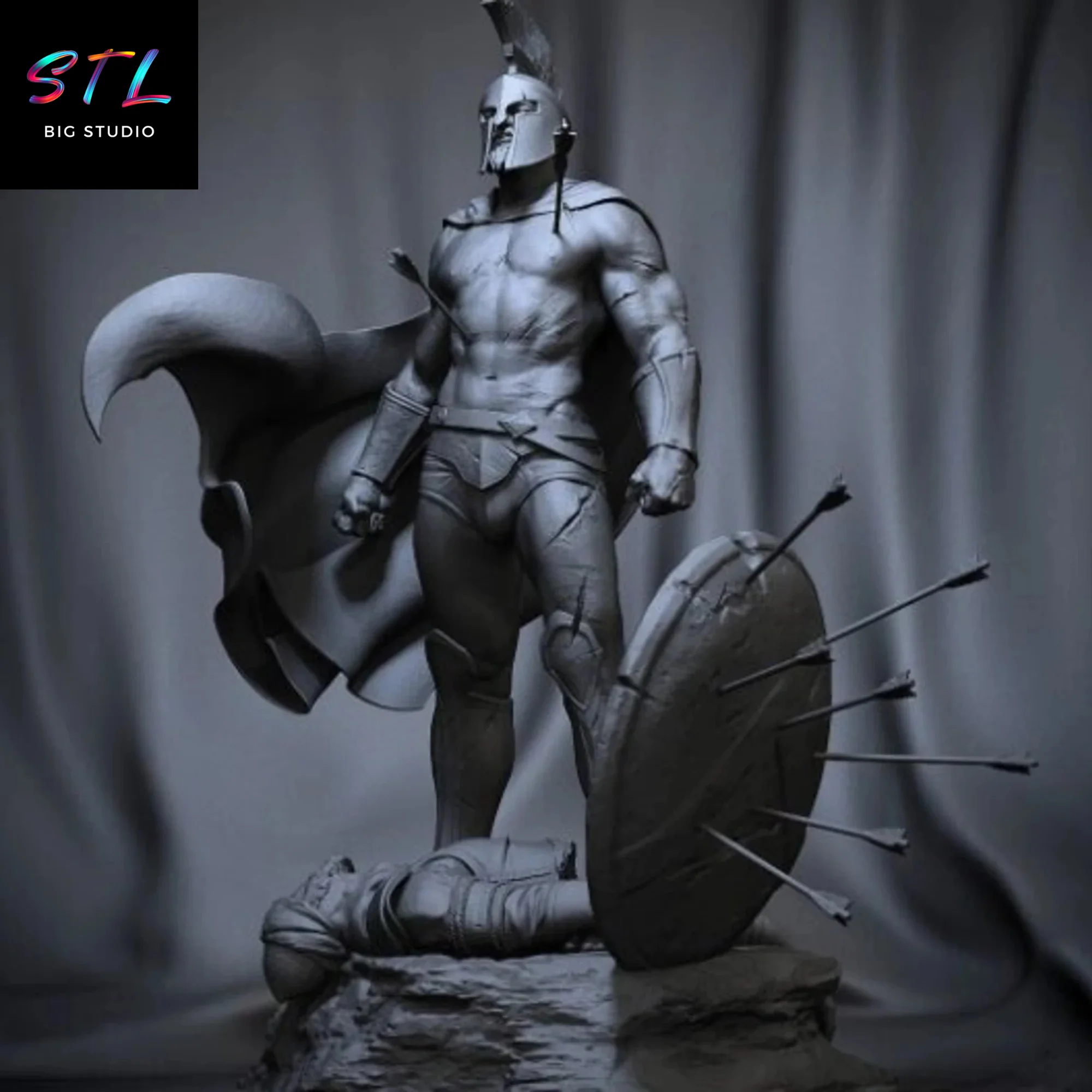 Leonidas STL Figure | 300 Movie | 3D Printable Collectible Model