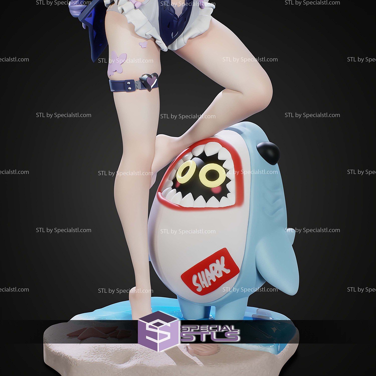 Vivian Iris Of The Shore Zenless Zone Zero 312mm STL Files 3D Model — view 5