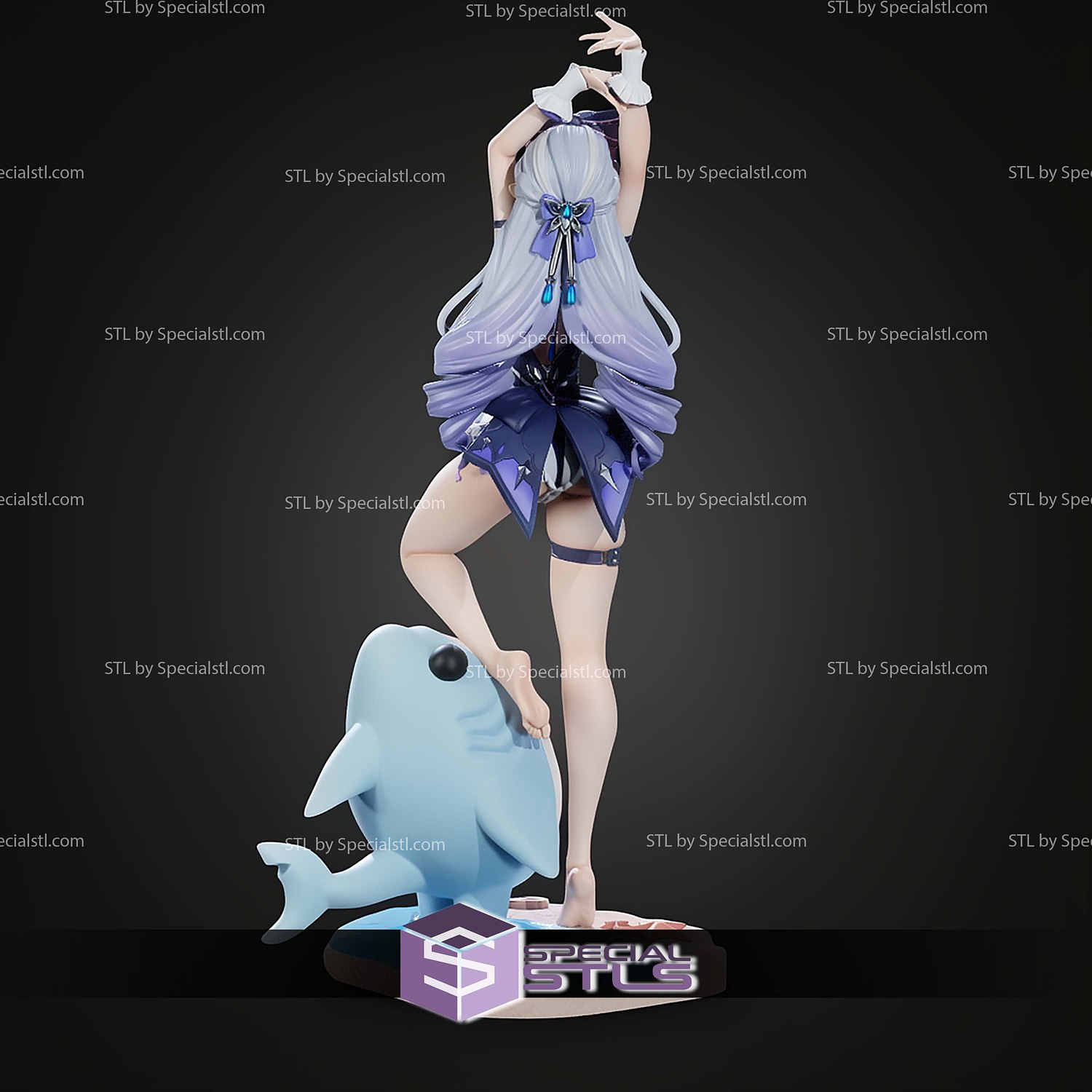 Vivian Iris Of The Shore Zenless Zone Zero 312mm STL Files 3D Model — view 6