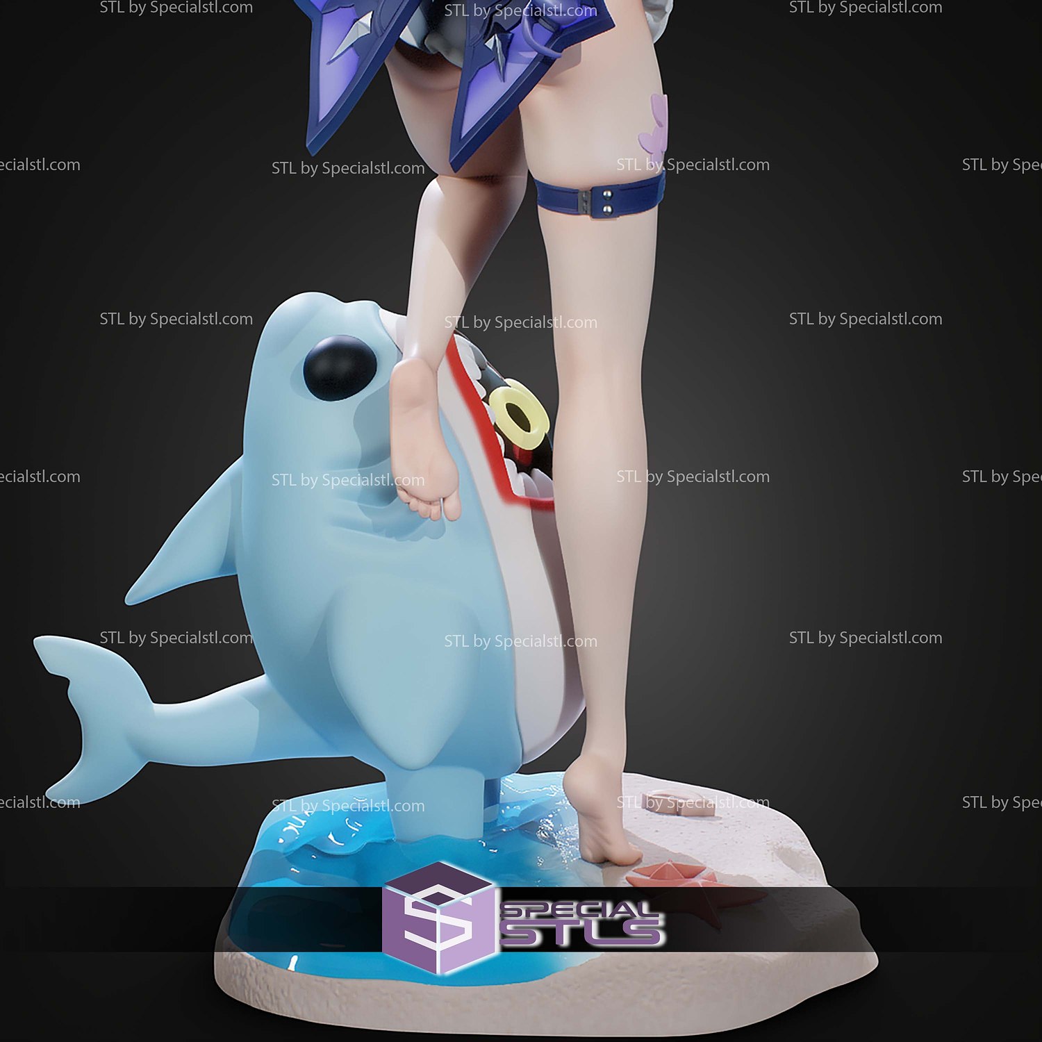 Vivian Iris Of The Shore Zenless Zone Zero 312mm STL Files 3D Model — view 8