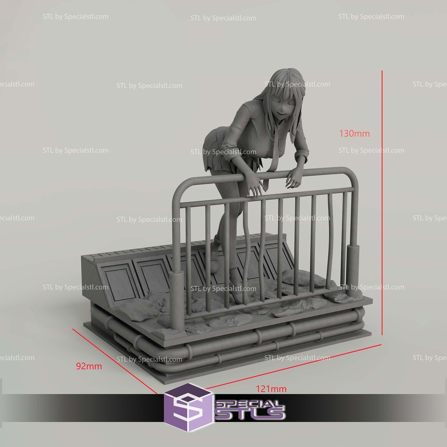 Marin Kitagawa by the Gate 3D Print Files STL Model — view 3