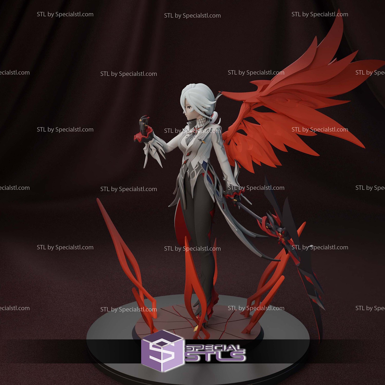 Arlecchino Genshin Impact 3D Printer Files STL Model — view 2