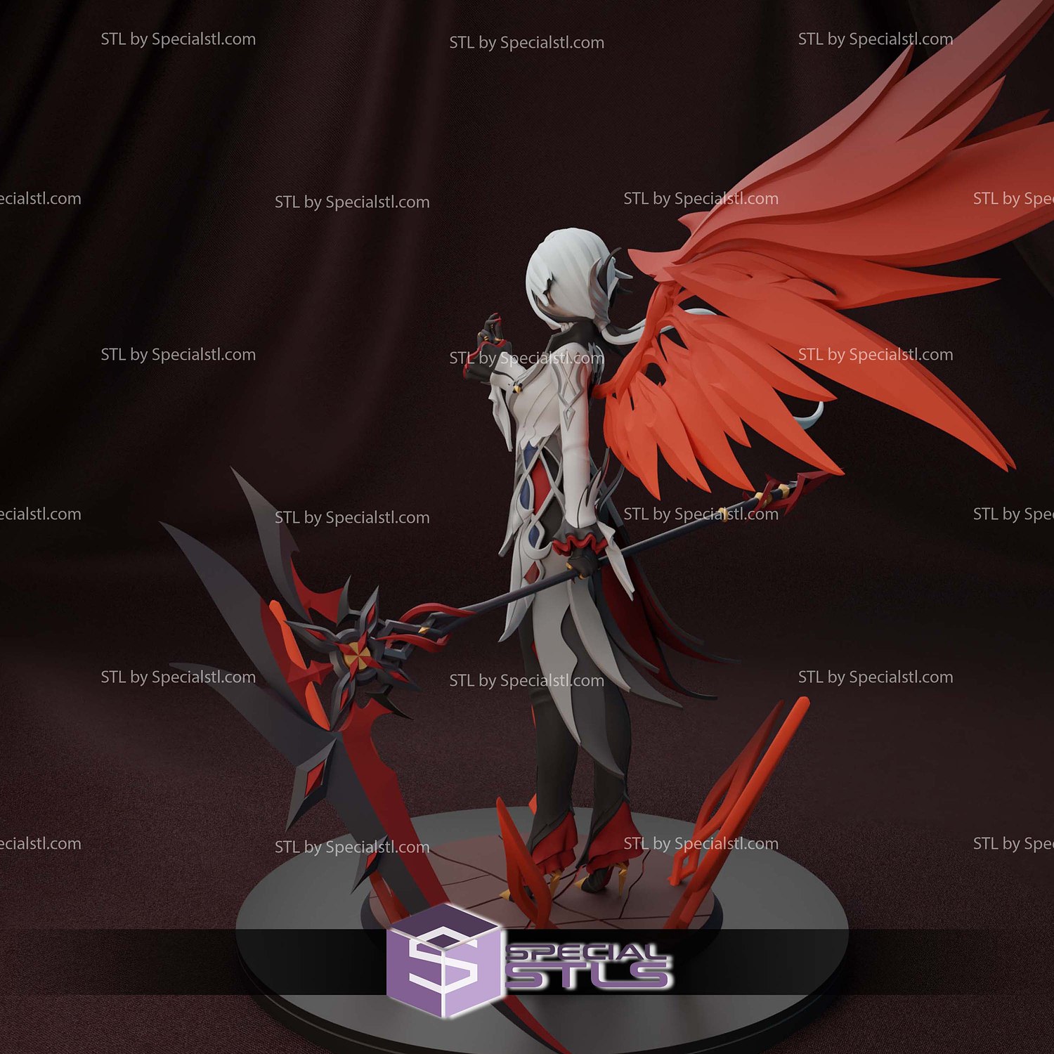 Arlecchino Genshin Impact 3D Printer Files STL Model — view 3