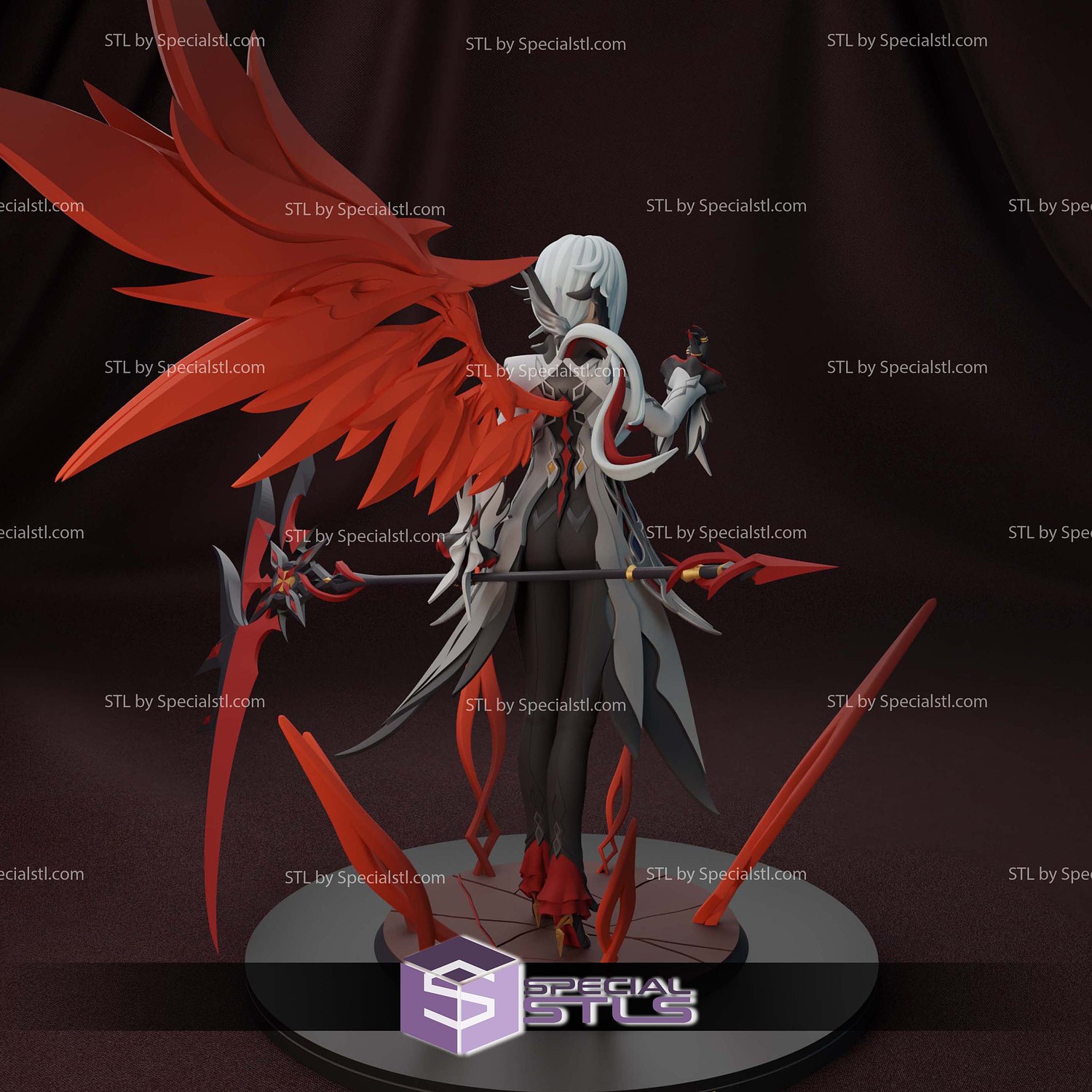 Arlecchino Genshin Impact 3D Printer Files STL Model — view 4