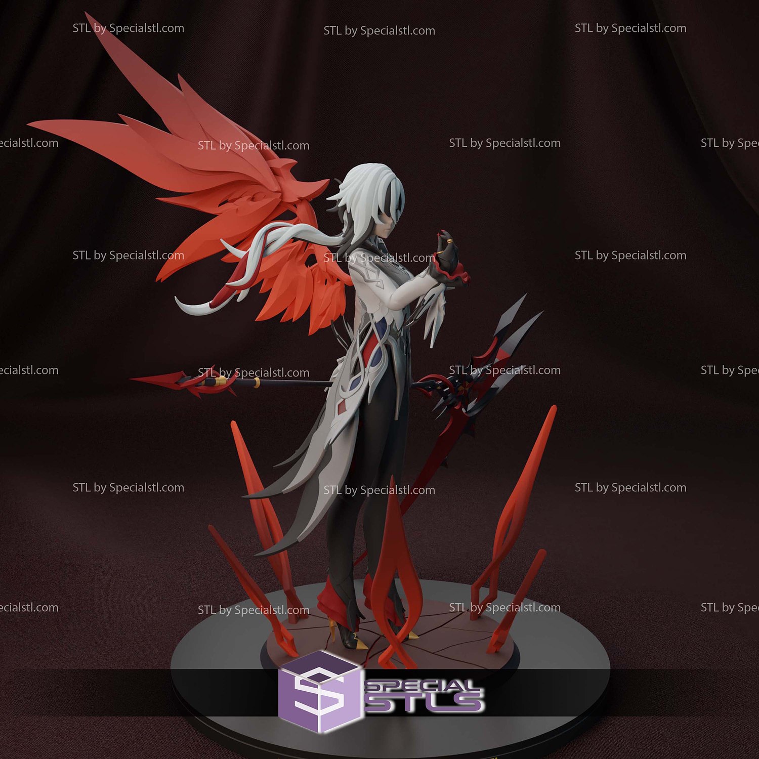 Arlecchino Genshin Impact 3D Printer Files STL Model — view 5