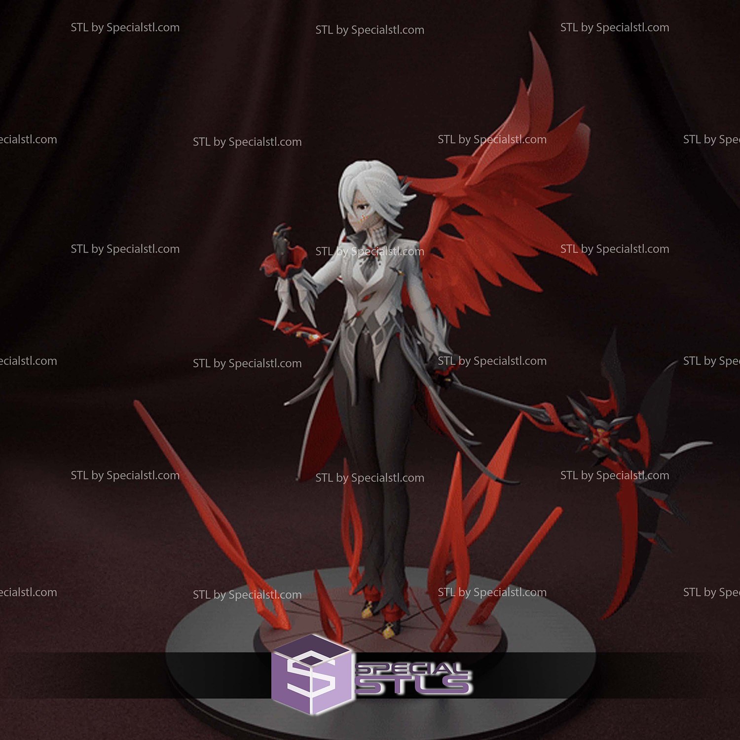 Arlecchino Genshin Impact 3D Printer Files STL Model — view 7