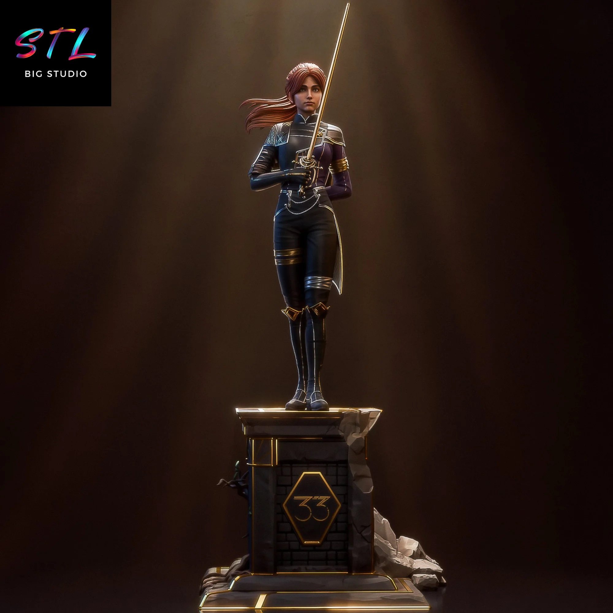 Maelle STL | Clair Obscur: Expedition 33 | Figure for 3D Printing Model