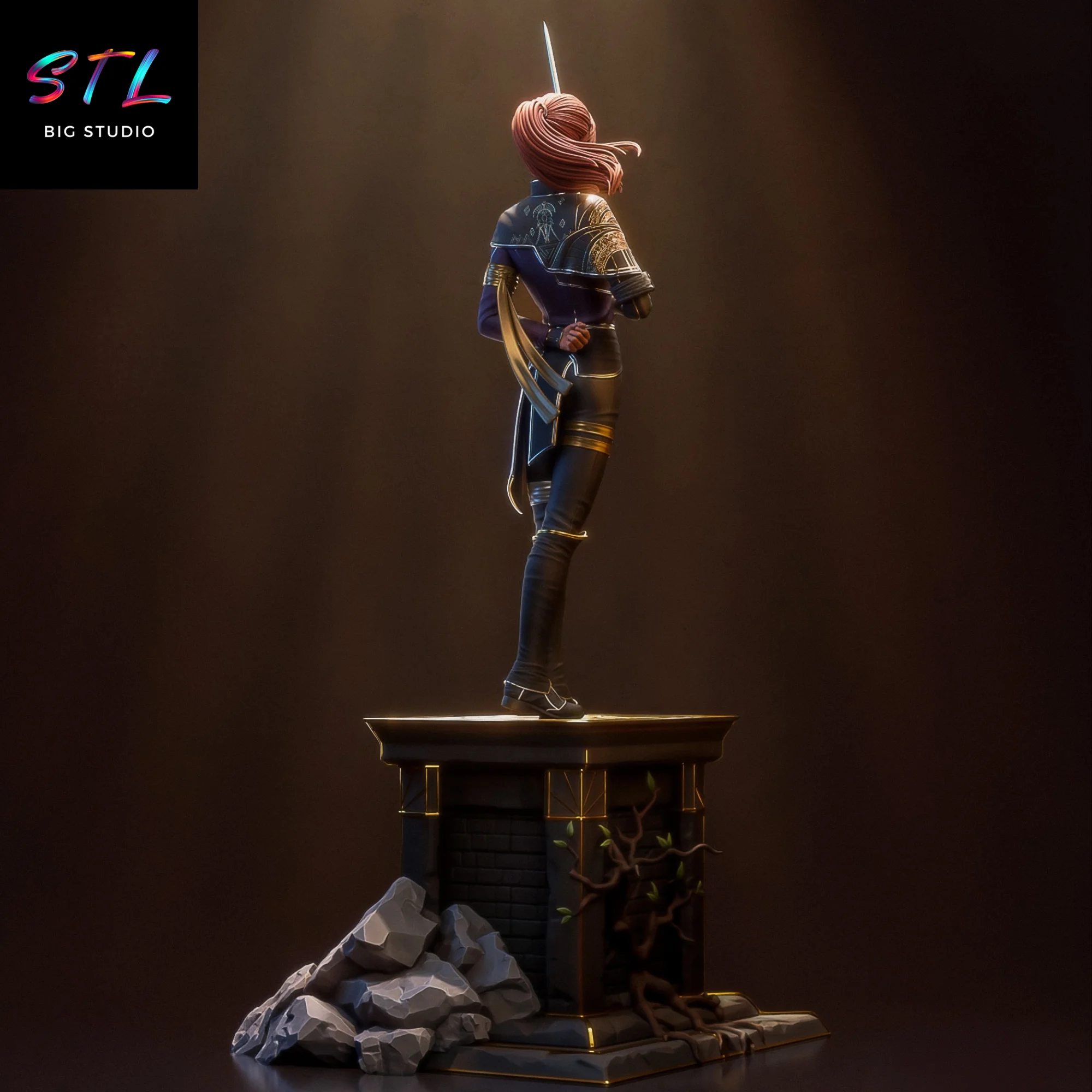 Maelle STL | Clair Obscur: Expedition 33 | Figure for 3D Printing Model — view 3