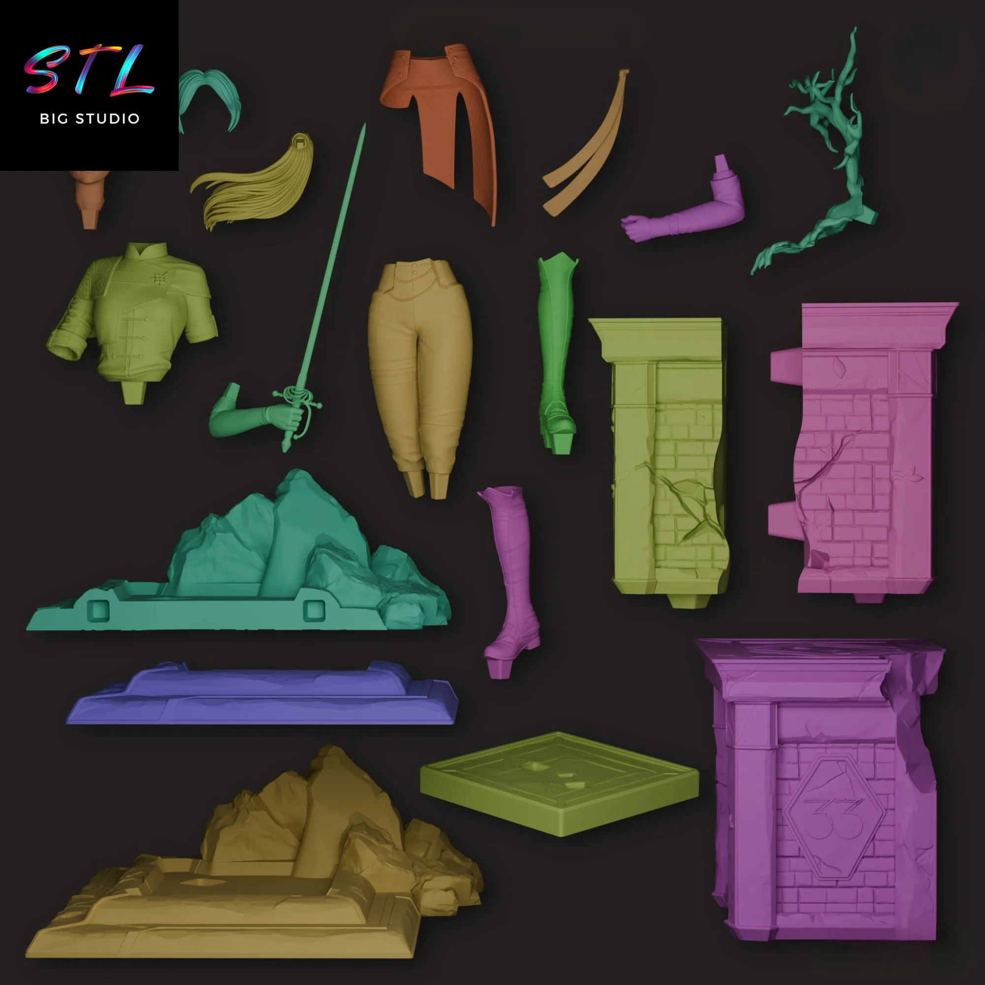 Maelle STL | Clair Obscur: Expedition 33 | Figure for 3D Printing Model — view 8