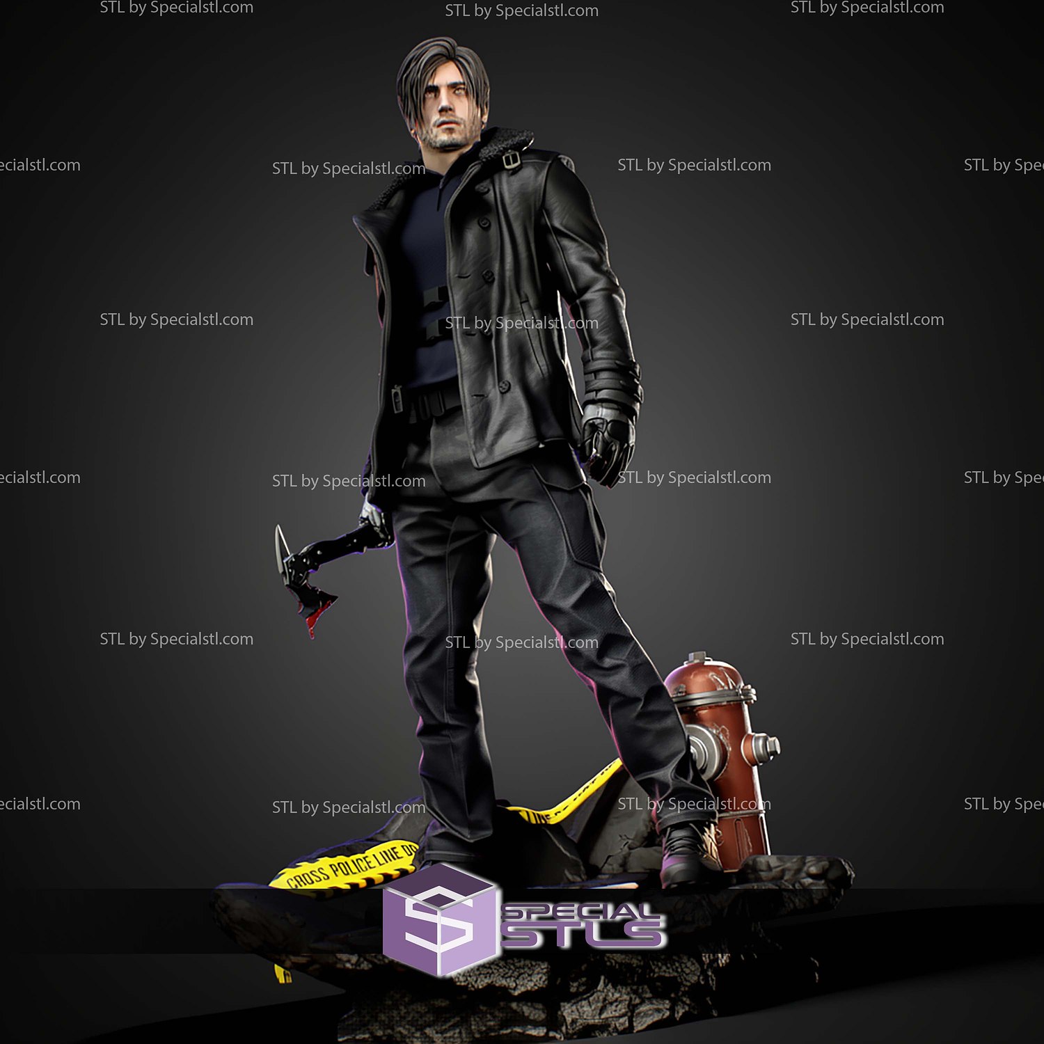 Leon Residual Evil Requiem 1-6 STL Files 3D Model — view 3