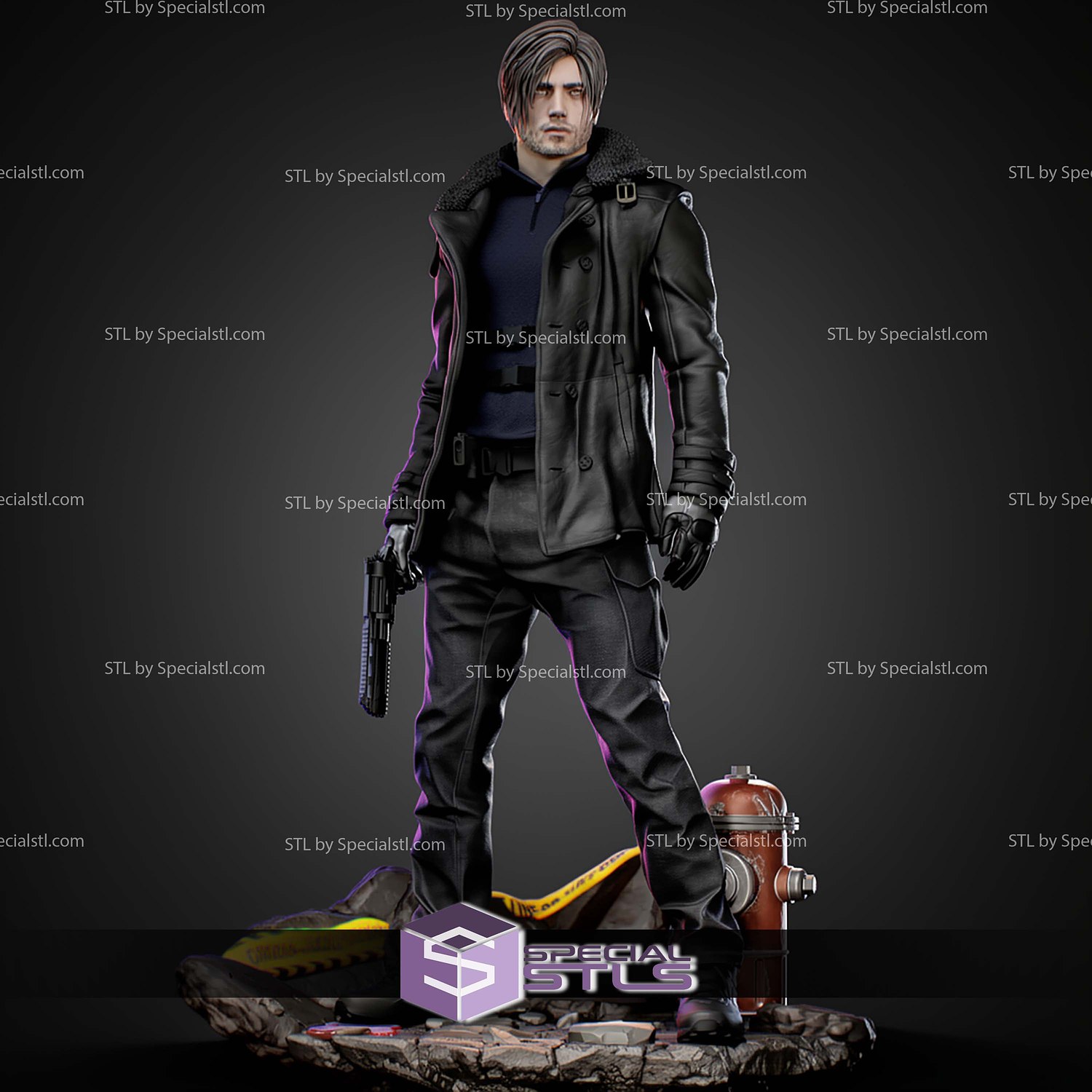 Leon Residual Evil Requiem 1-6 STL Files 3D Model — view 6