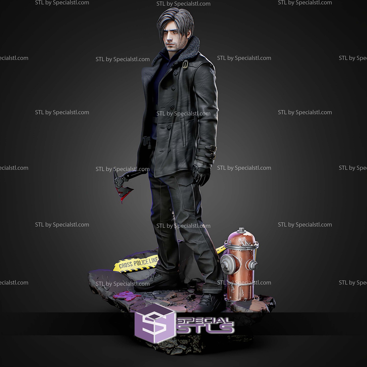 Leon Residual Evil Requiem 1-6 STL Files 3D Model — view 7