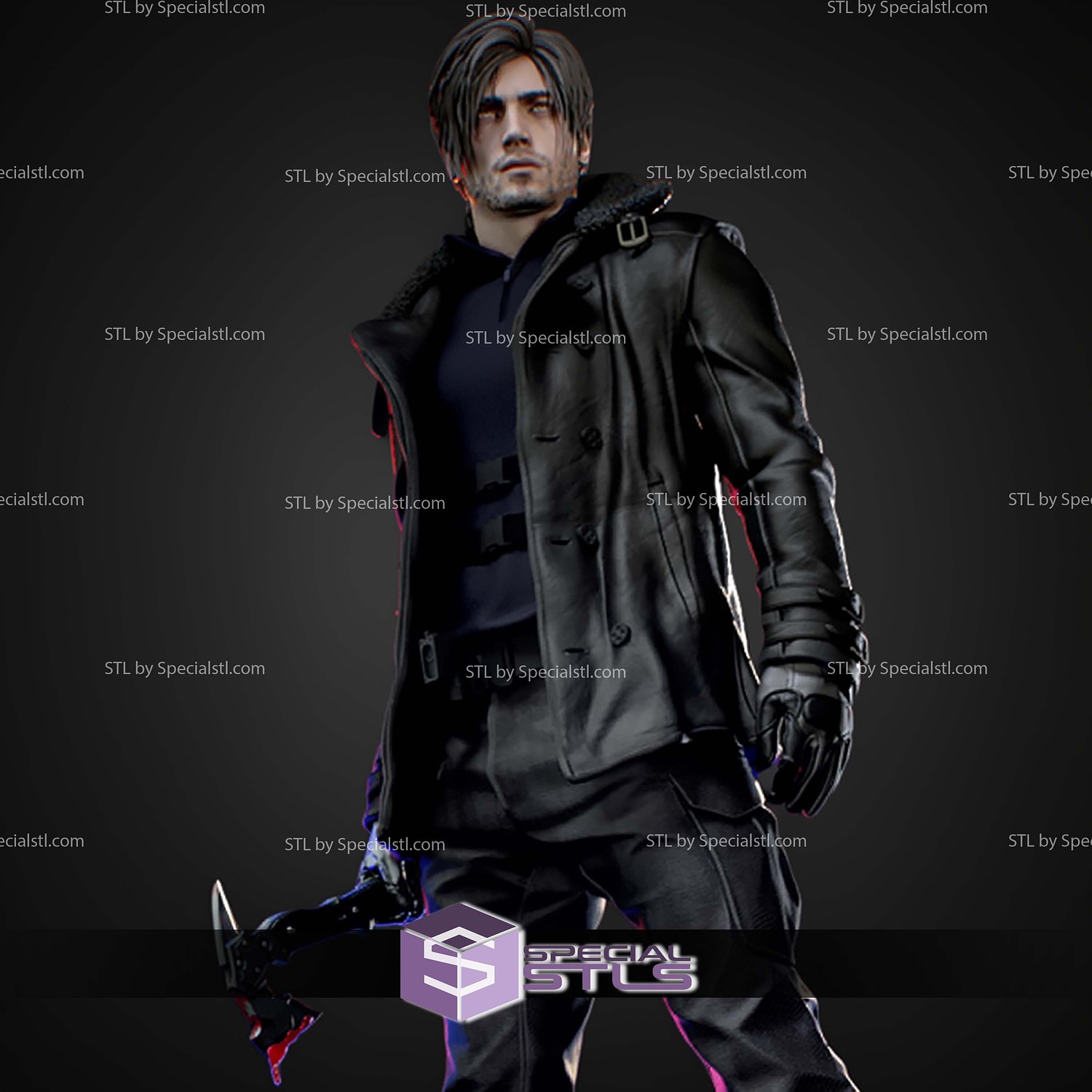 Leon Residual Evil Requiem 1-6 STL Files 3D Model — view 8