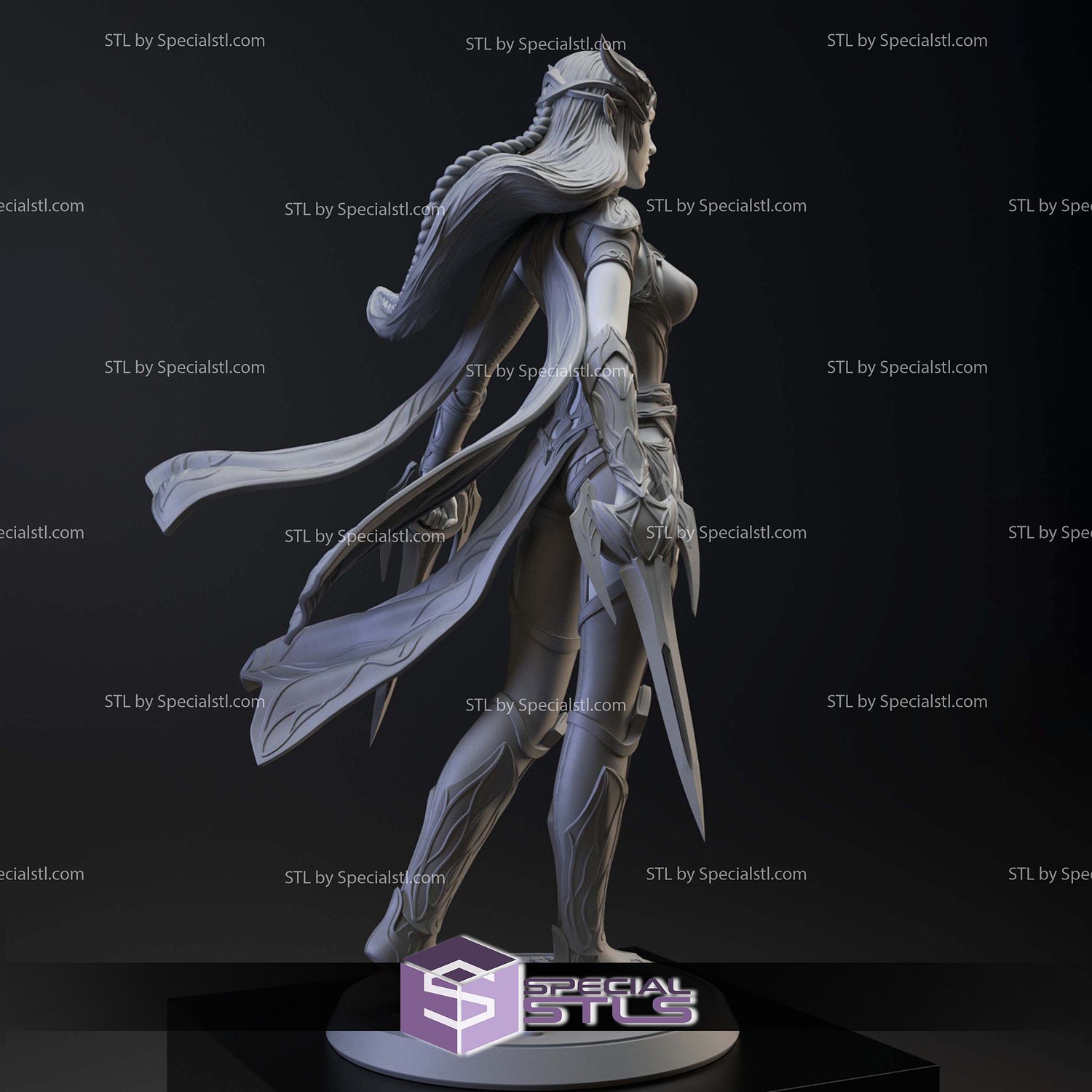 Nibai Double Dagger 3D Printer Files STL Model — view 2