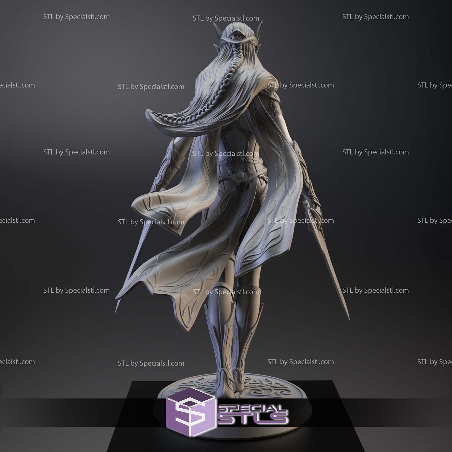 Nibai Double Dagger 3D Printer Files STL Model — view 3