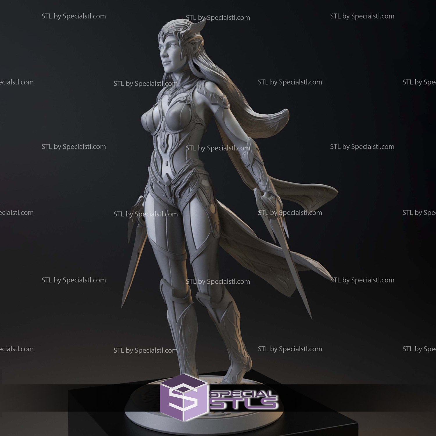 Nibai Double Dagger 3D Printer Files STL Model — view 4