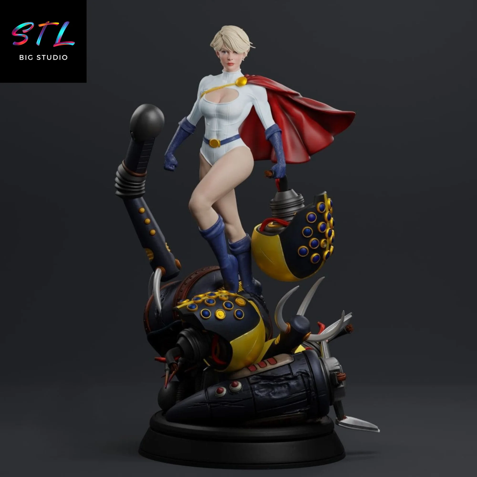 Power Girl STL | DC Comics | 3D Printable Figure Model