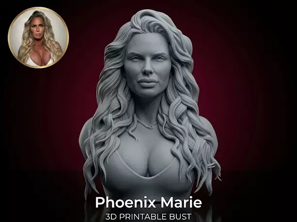 Phoenix Marie bust 3D OBJ Model