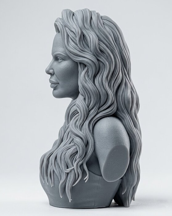 Phoenix Marie bust 3D OBJ Model — view 5