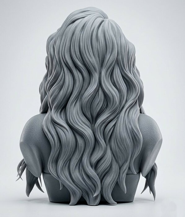Phoenix Marie bust 3D OBJ Model — view 6