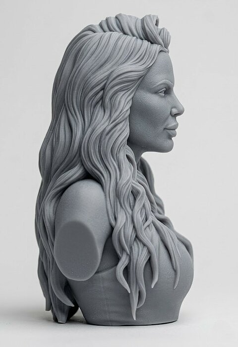 Phoenix Marie bust 3D OBJ Model — view 7