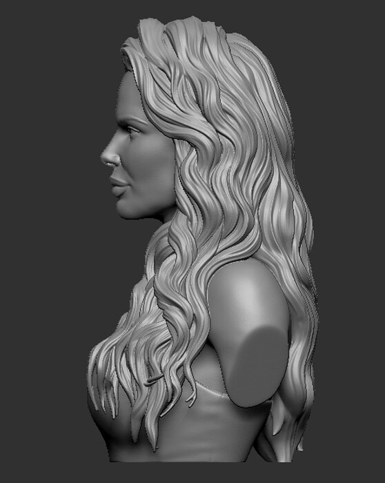 Phoenix Marie bust 3D OBJ Model — view 8