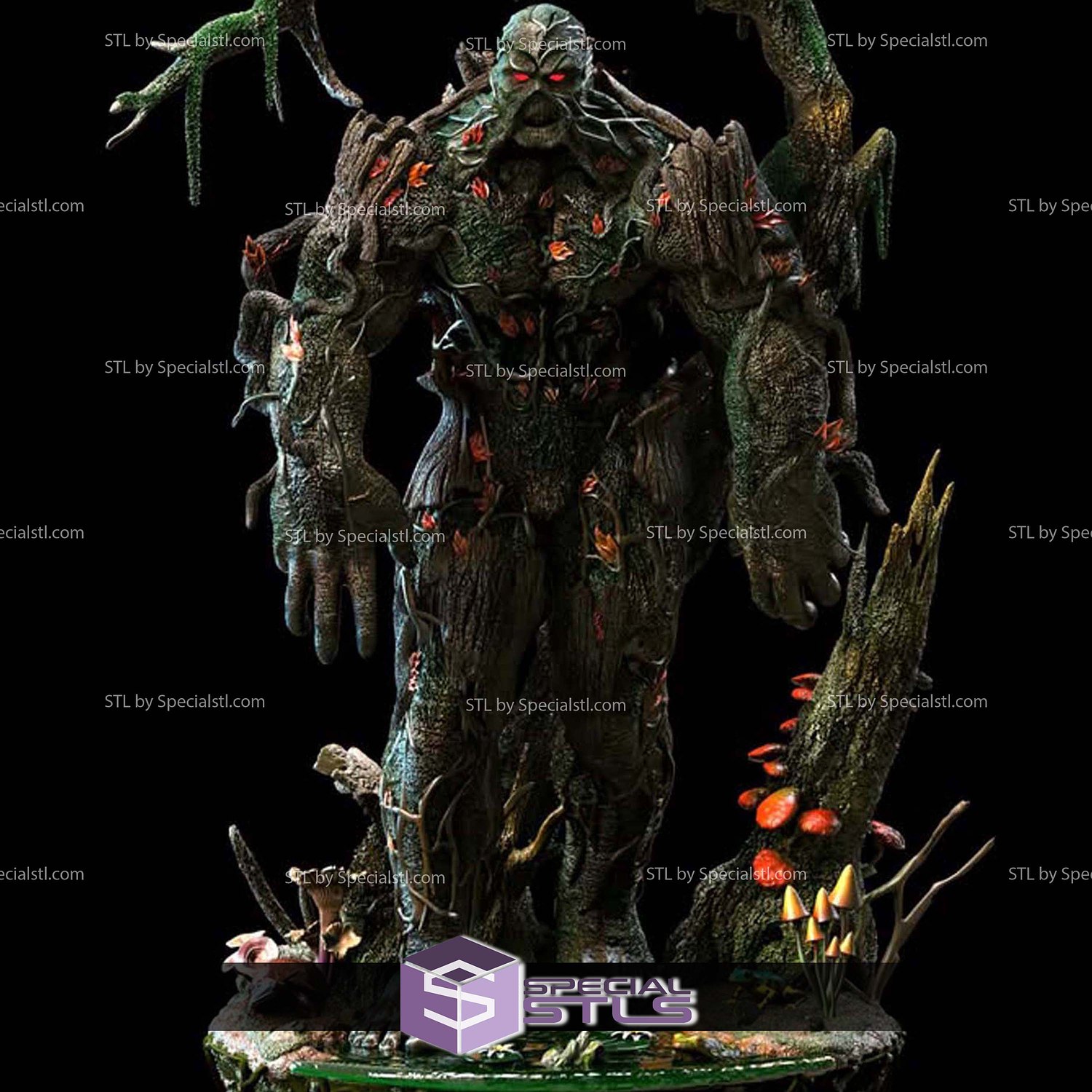 Swamp Thing Jungle 3D Printer Files STL Model — view 3