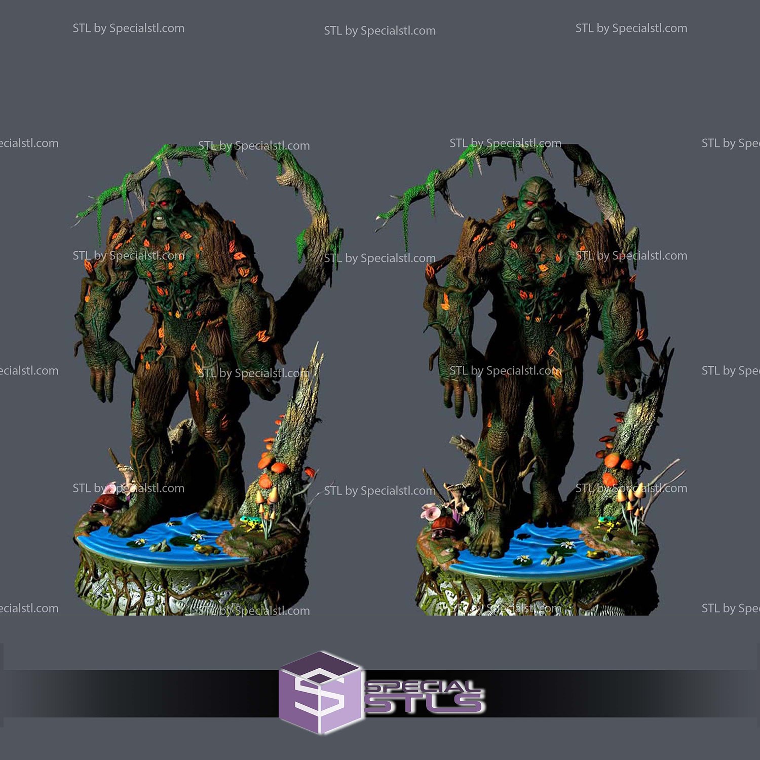 Swamp Thing Jungle 3D Printer Files STL Model — view 4