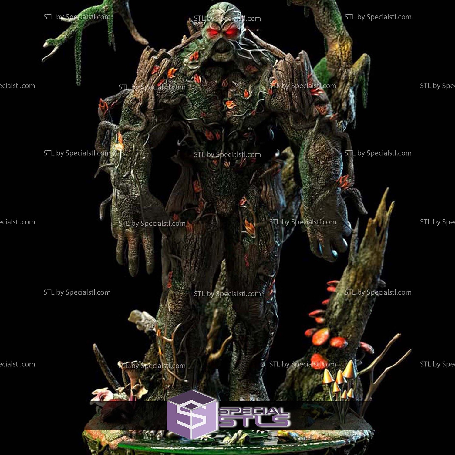 Swamp Thing Jungle 3D Printer Files STL Model — view 5