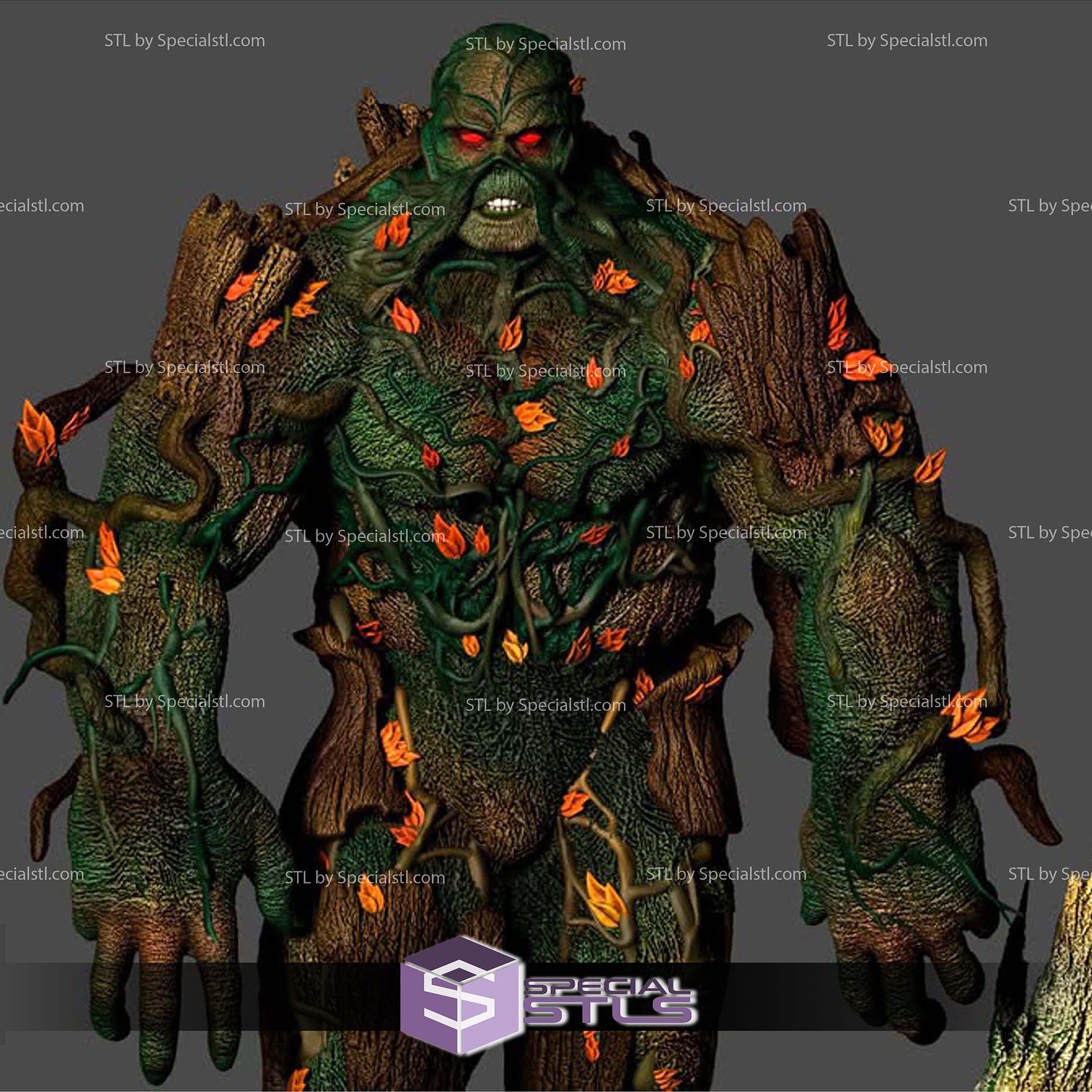 Swamp Thing Jungle 3D Printer Files STL Model — view 6