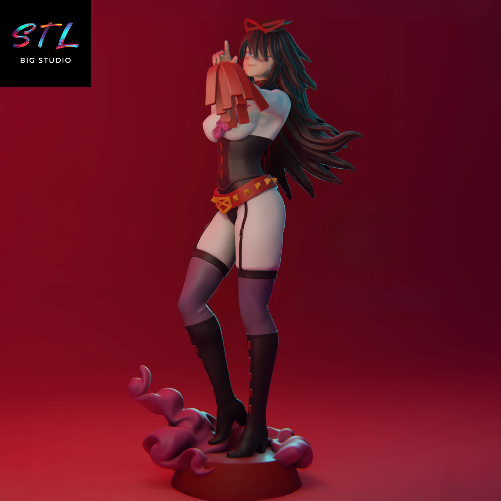 Midnight STL | My Hero Academia | 3D Printable Figure Model — view 3