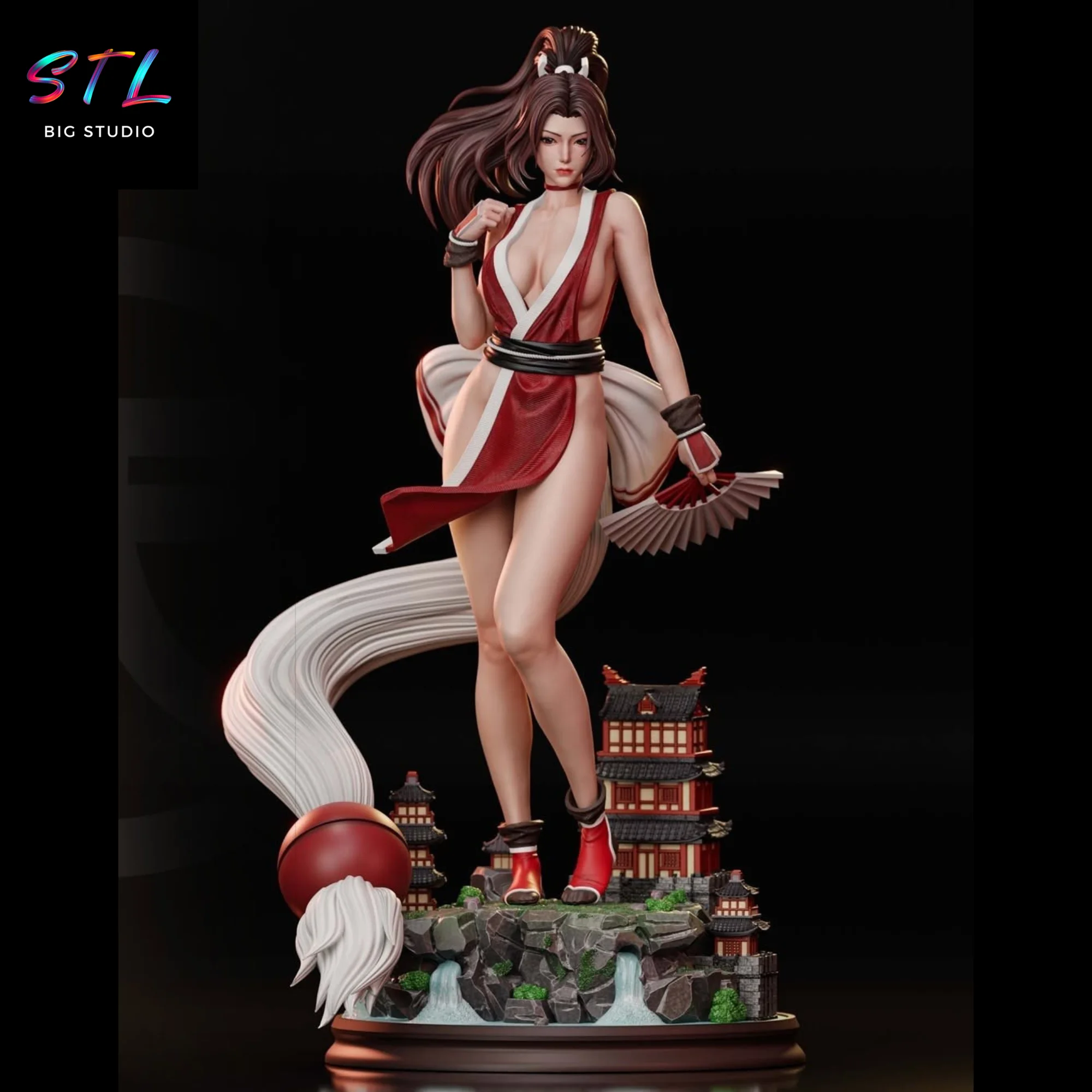 Mai Shiranui STL | King of Fighters | 3D Printable Figure Model
