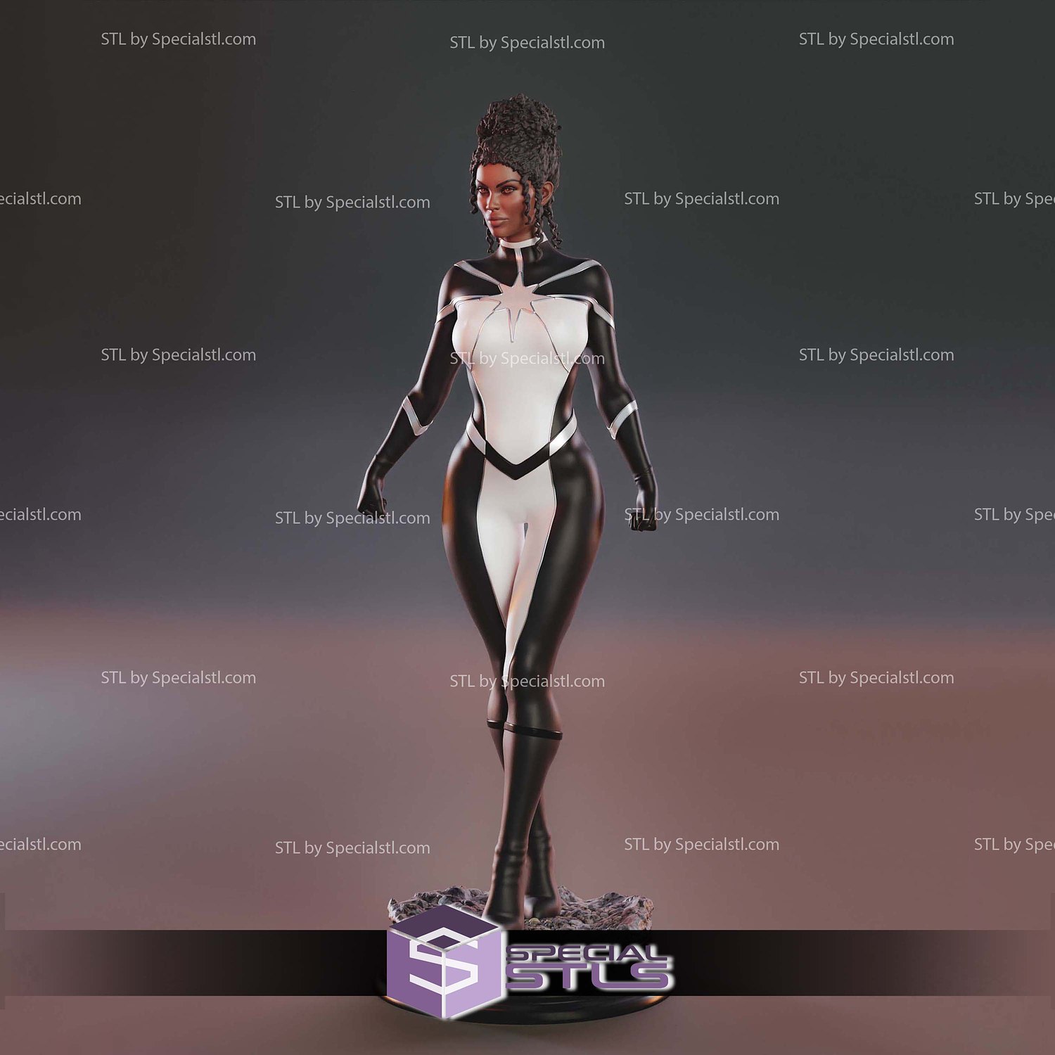 Monica Rambeau Marvel STL Printer Files 3D Model — view 3