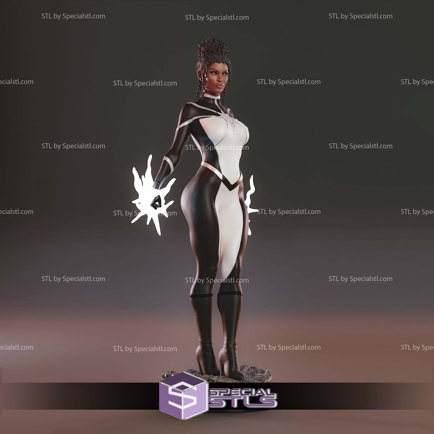 Monica Rambeau Marvel STL Printer Files 3D Model — view 4