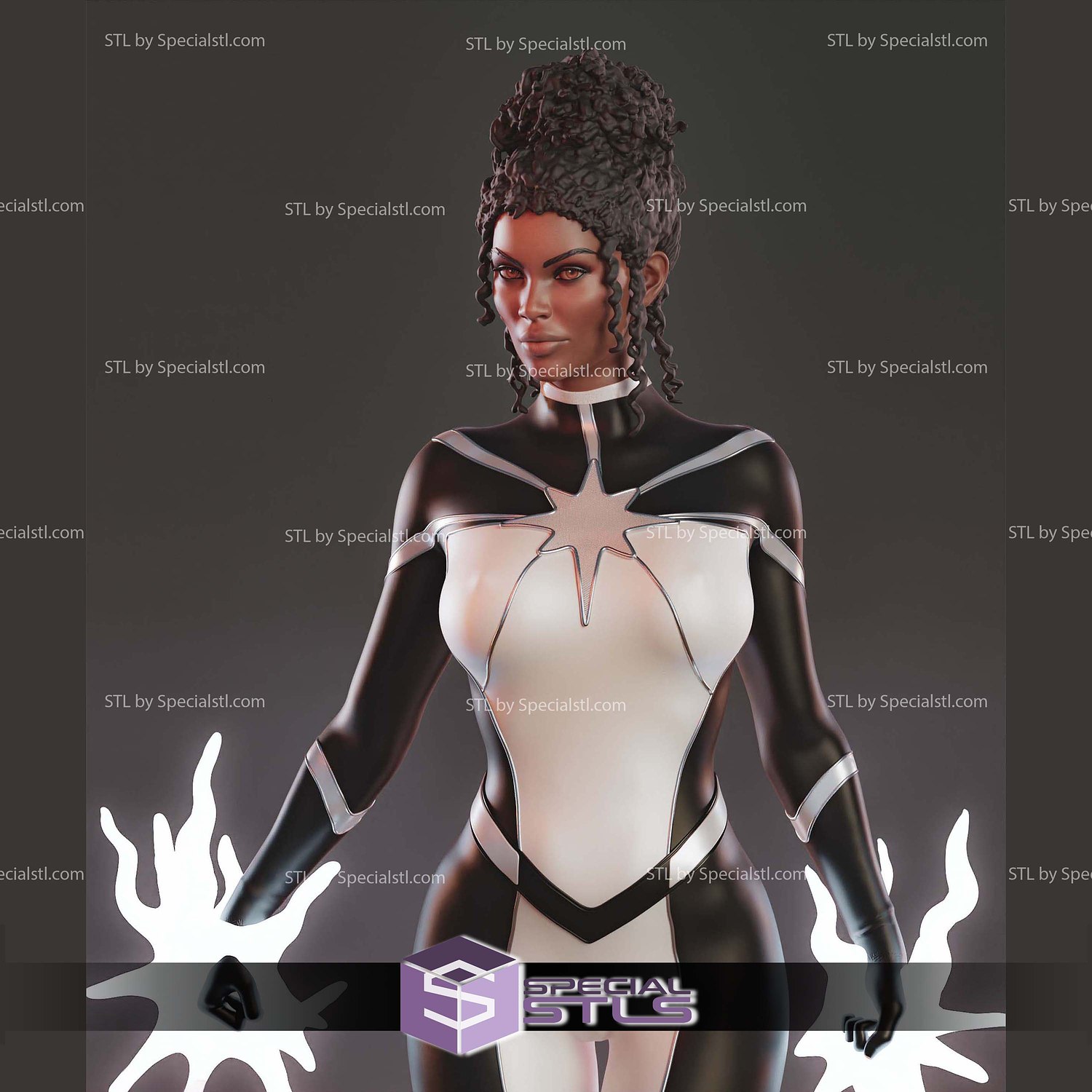 Monica Rambeau Marvel STL Printer Files 3D Model — view 5