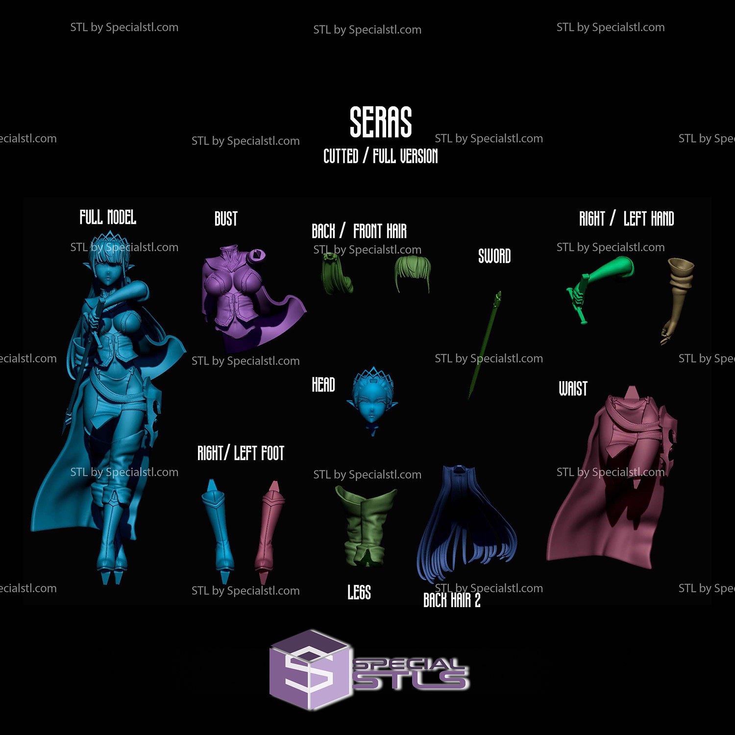 Seras Ashrain Failure Frame STL Files 3D Model — view 4