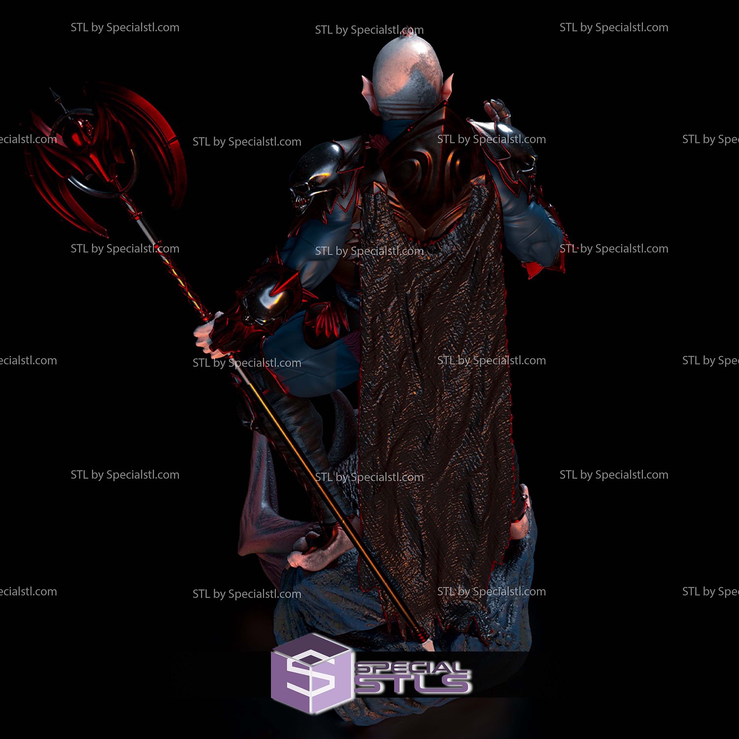 Hordak Motu V2 STL Files 3D Model — view 3
