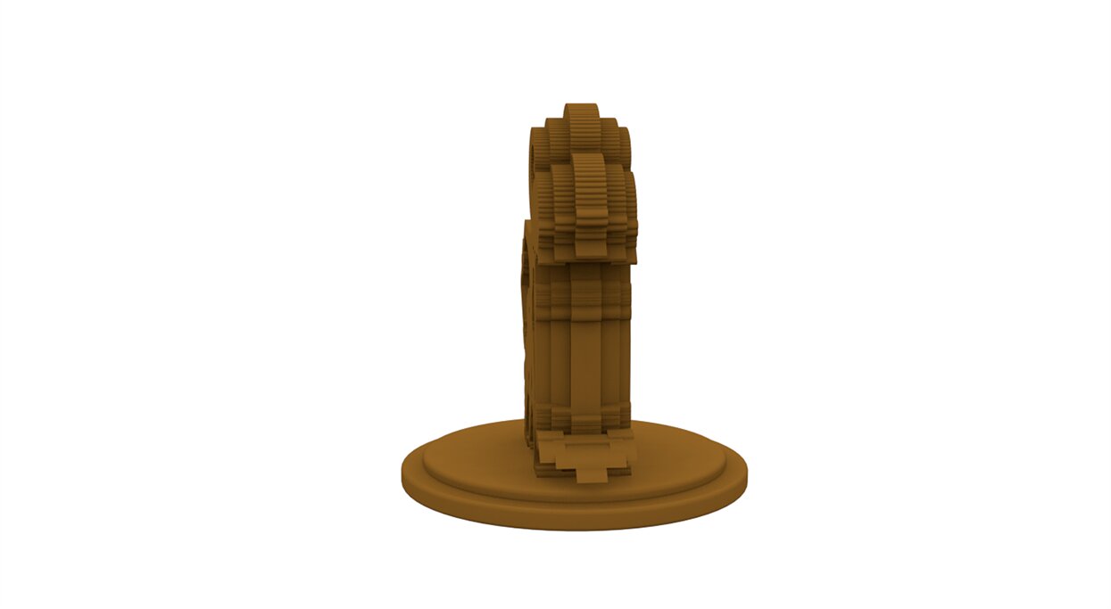 Table Top 3d Arjuna STL Model — view 2