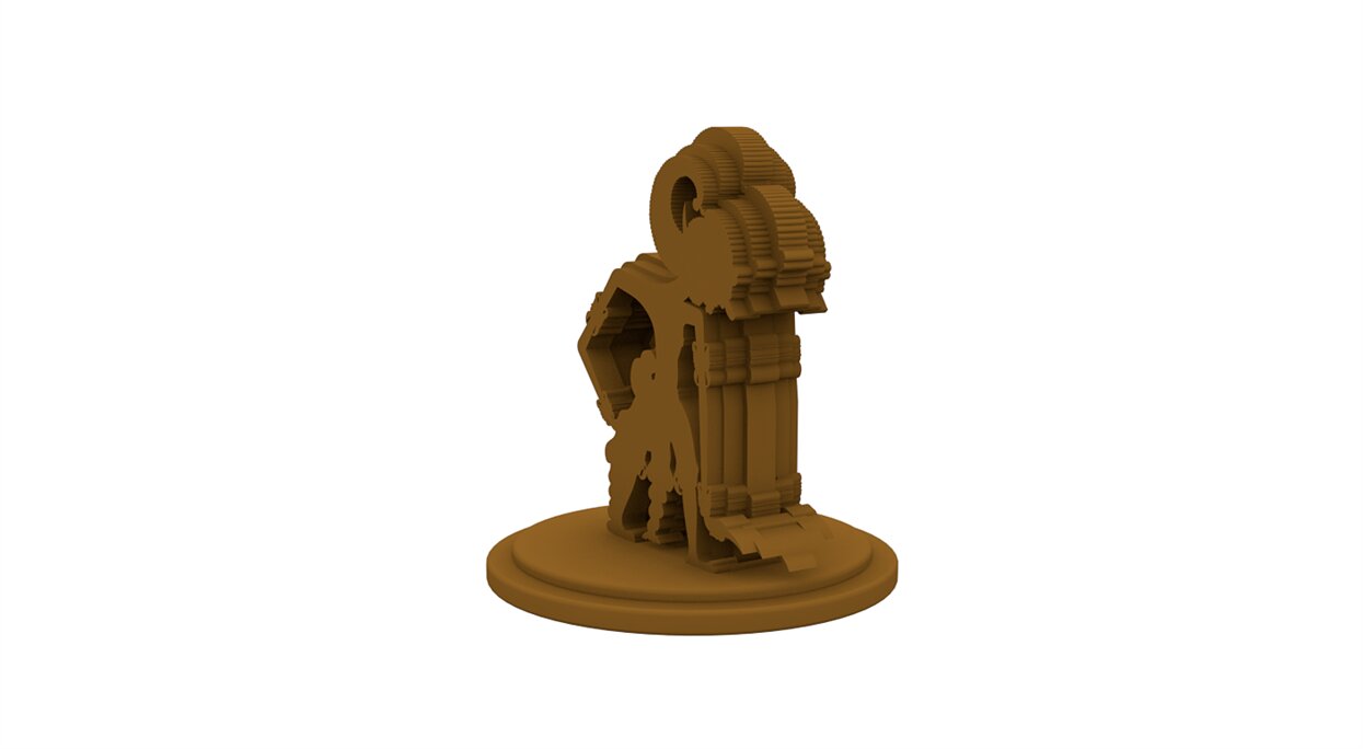 Table Top 3d Arjuna STL Model — view 3
