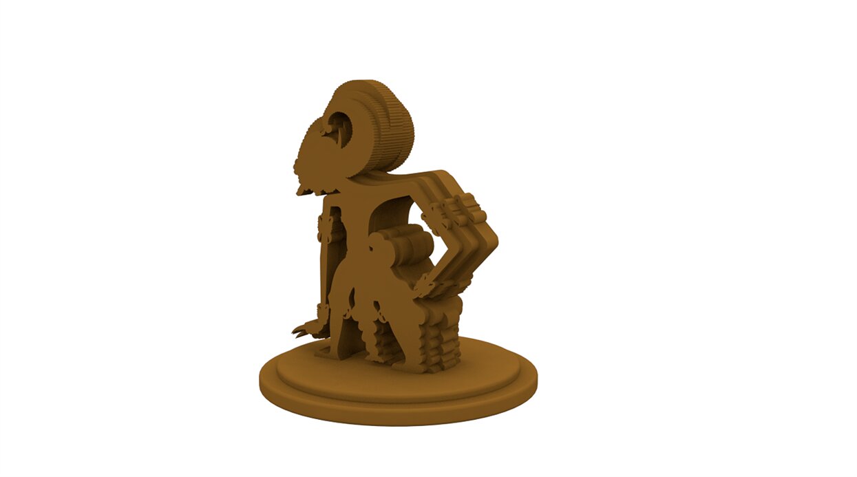 Table Top 3d Arjuna STL Model — view 5