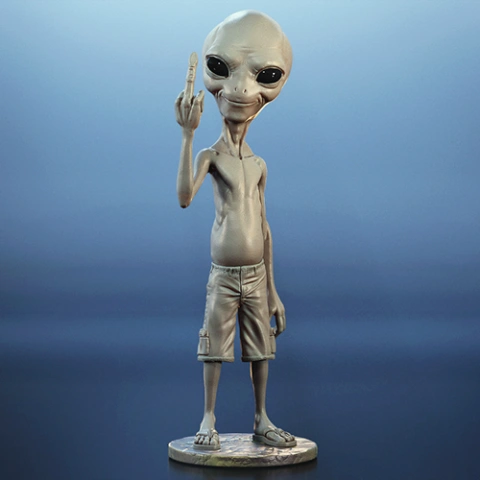 Paul the Alien 3D Printing Model | Assembly STL Model
