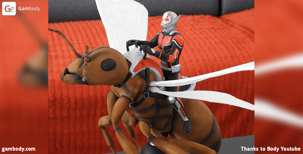 Ant-Man in Diorama 3D Printing Model | Assembly STL Model