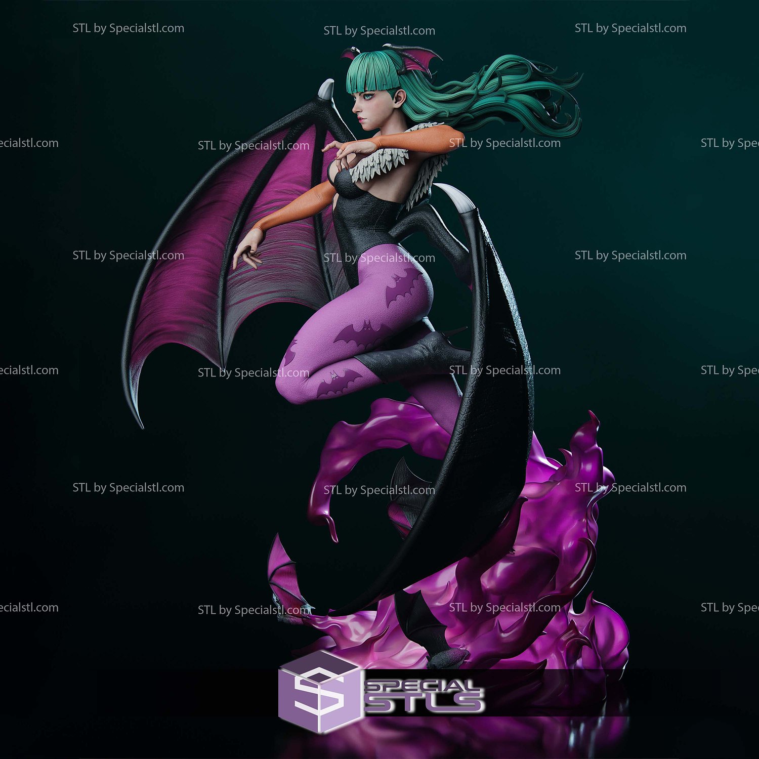 Morrigan Darkstalkers 340mm 3D Printer Files STL Model — view 3