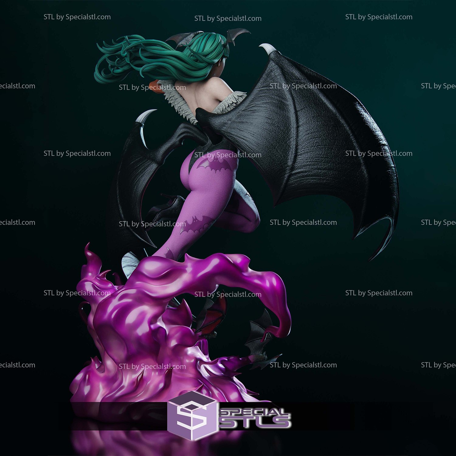 Morrigan Darkstalkers 340mm 3D Printer Files STL Model — view 4