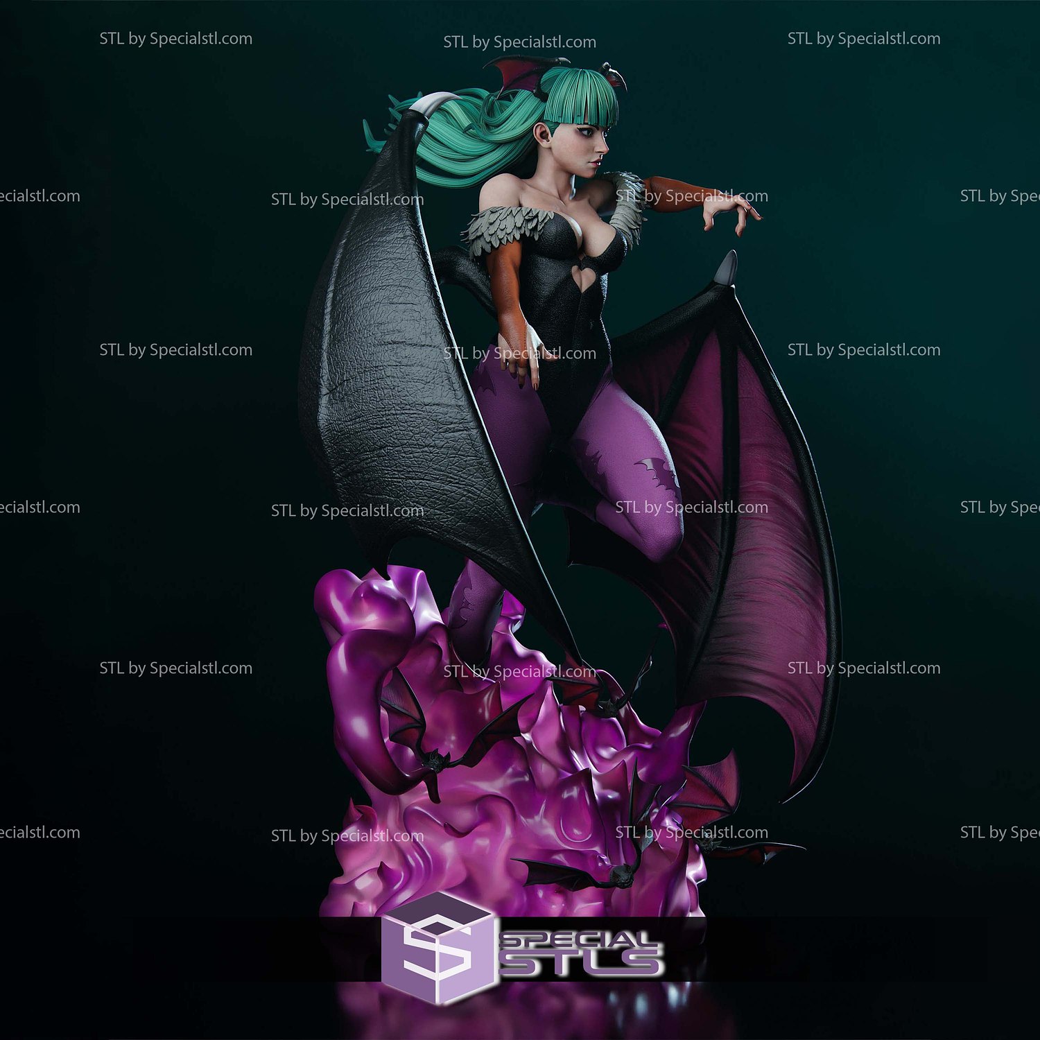 Morrigan Darkstalkers 340mm 3D Printer Files STL Model — view 5