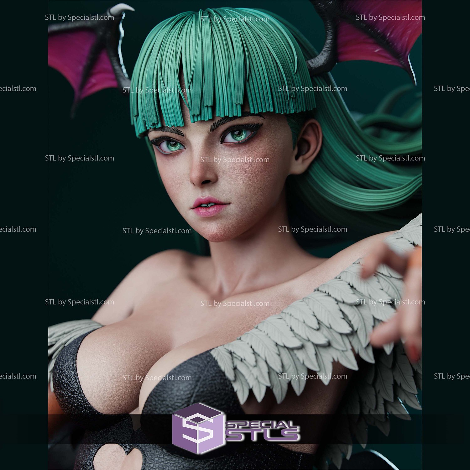 Morrigan Darkstalkers 340mm 3D Printer Files STL Model — view 6
