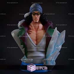 Kuzan Aokiji Bust STL Printer Files 3D Model