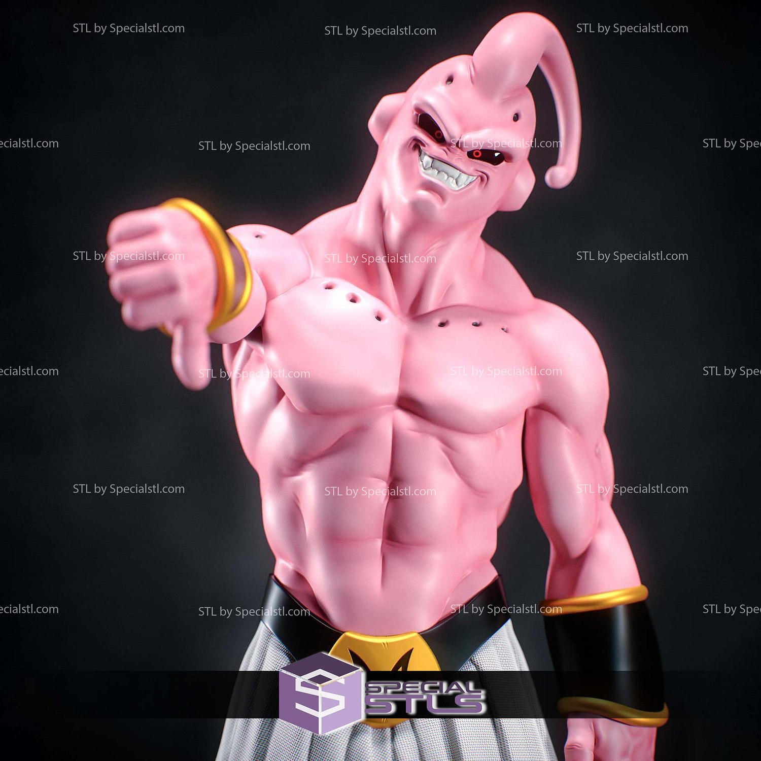 Majin Boo Dislike STL Printer Files 3D Model — view 2