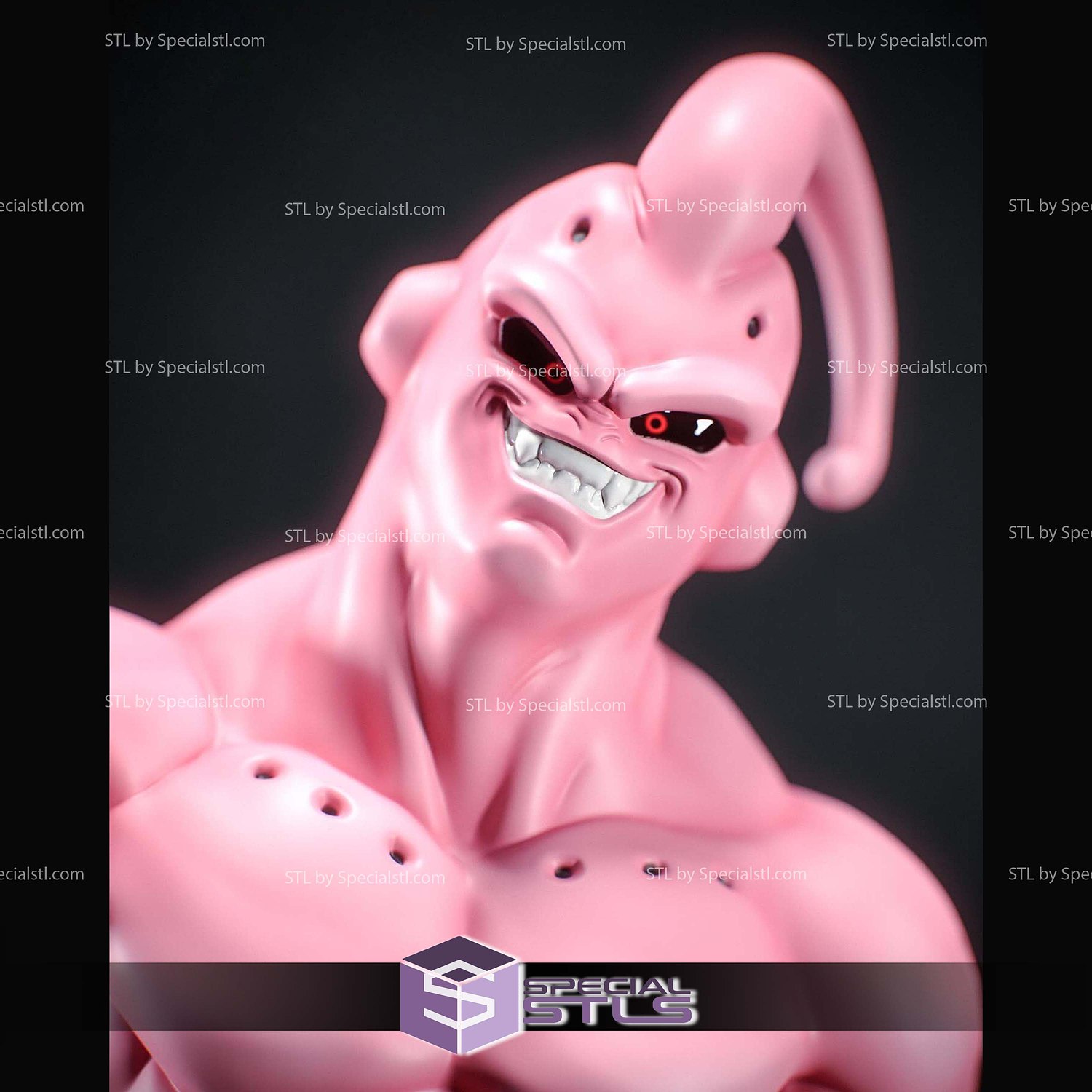 Majin Boo Dislike STL Printer Files 3D Model — view 4